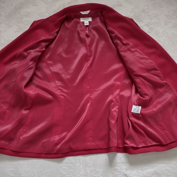 Talbots Luxe Made in Italy fabric wool 2 piece suit jacket + pants lined - Picture 7 of 16